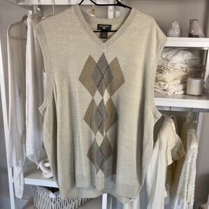 Dockers Men's Plus size XXL argyle shades of tan beige, light weight #2514